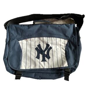 New York Yankees Stadium MLB Baseball‎ Computer Blue Shoulder Messenger Bag EUC